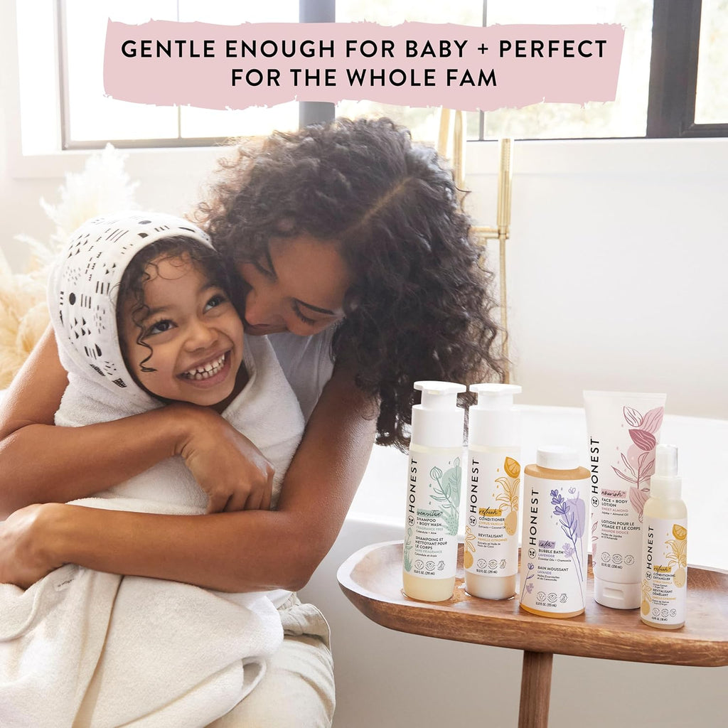 2-In-1 Cleansing Shampoo + Body Wash for Sensitive Skin | Gentle for Baby | Naturally Derived, Tear-Free, Hypoallergenic | Fragrance Free, 10 Fl Oz