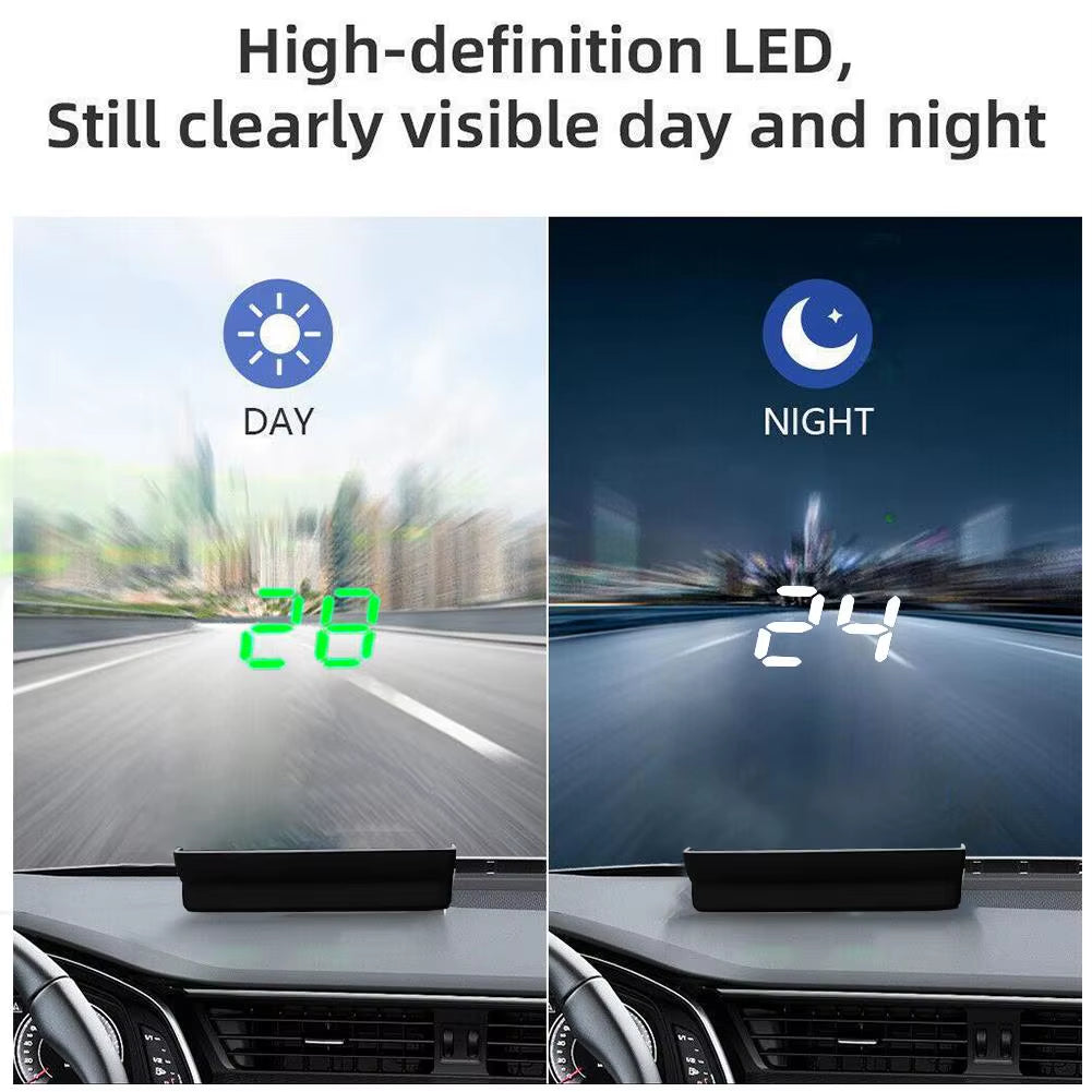 Car Head up Display Auto Electronics HUD Projector Display Digital GPS Digital Speedometer for All Cars 