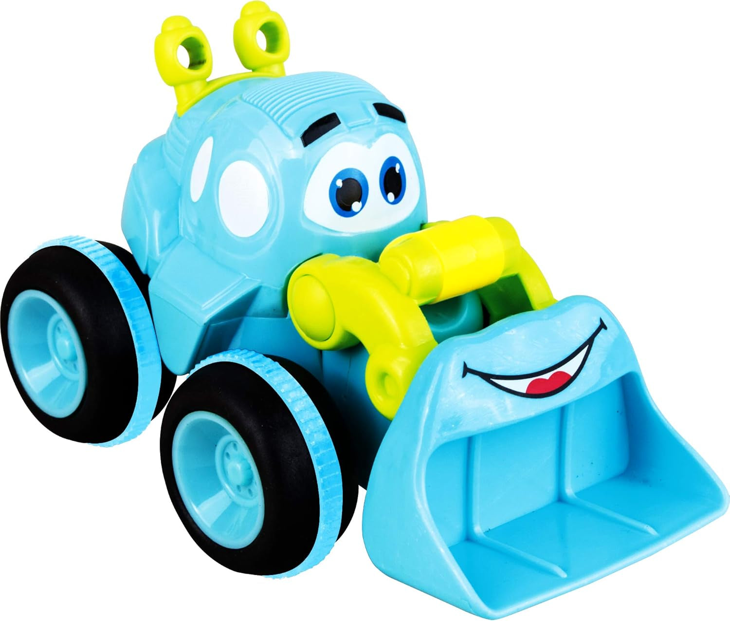 Toys for a 2 Year Old Boy - 4 Friction Powered Trucks for 3+ Year Old Boys, Push & Go Cars Cartoon Construction Vehicle Set - Best Toddler Boys Toys & Toy Trucks, Play Pull Back Car, Idea