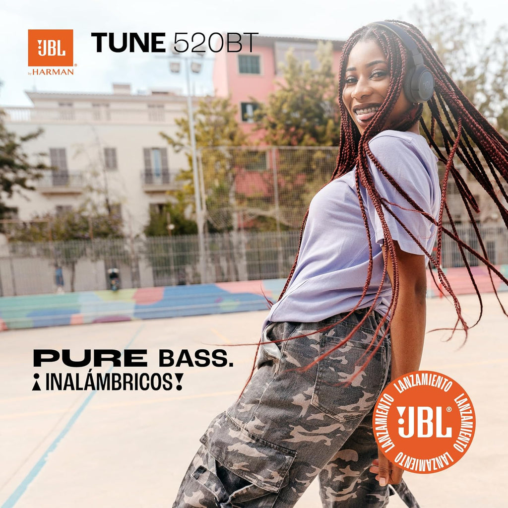 Tune 520BT - Wireless On-Ear Headphones, up to 57H Battery Life and Speed Charge