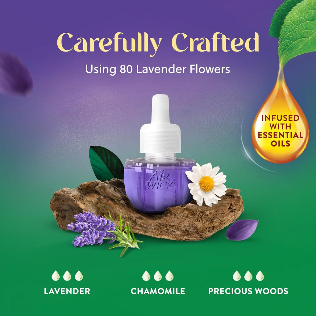 Plug in Scented Oil Refill, 10Ct, Lavender & Chamomile, Air Freshener, Essential Oils, Eco Friendly
