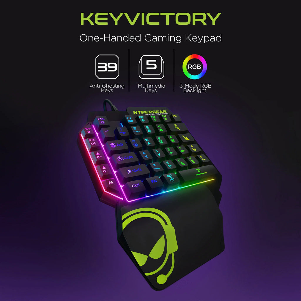 Hypergear Keyvictory One-Handed Gaming Keypad