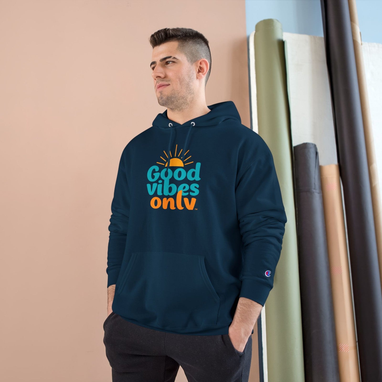 Good Vibes Only Hoodie, Positive Energy Sweatshirt, Comfort Wear for Enthusiasts