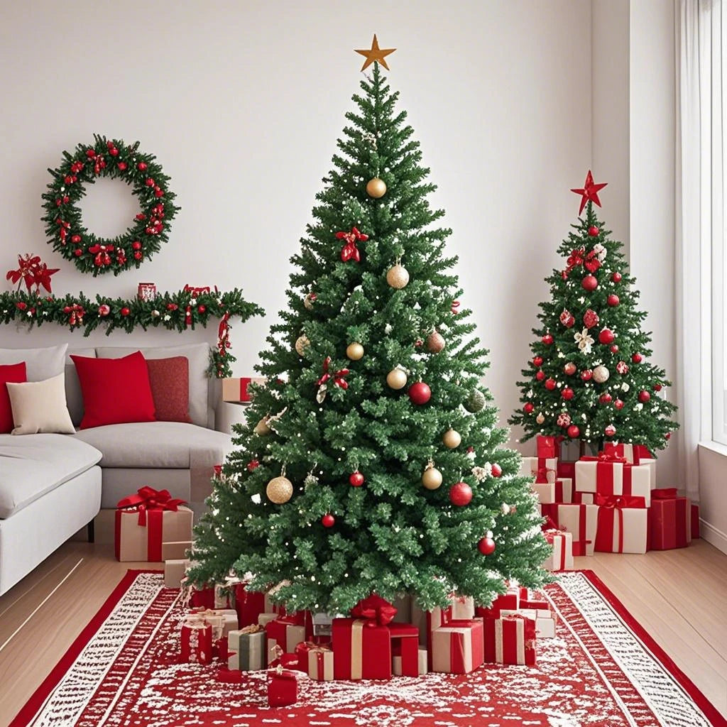  High Quality 5FT 400T PVC Artificial Christmas Tree with Metal Stand for Outdoor Home Decoration