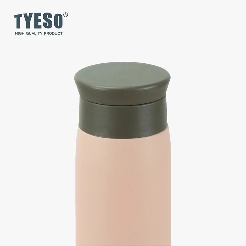 500ML  Stainless Steel Insulated Water Bottle Simple round Shoulder Travel Mug Portable Frosted Ins Style Design