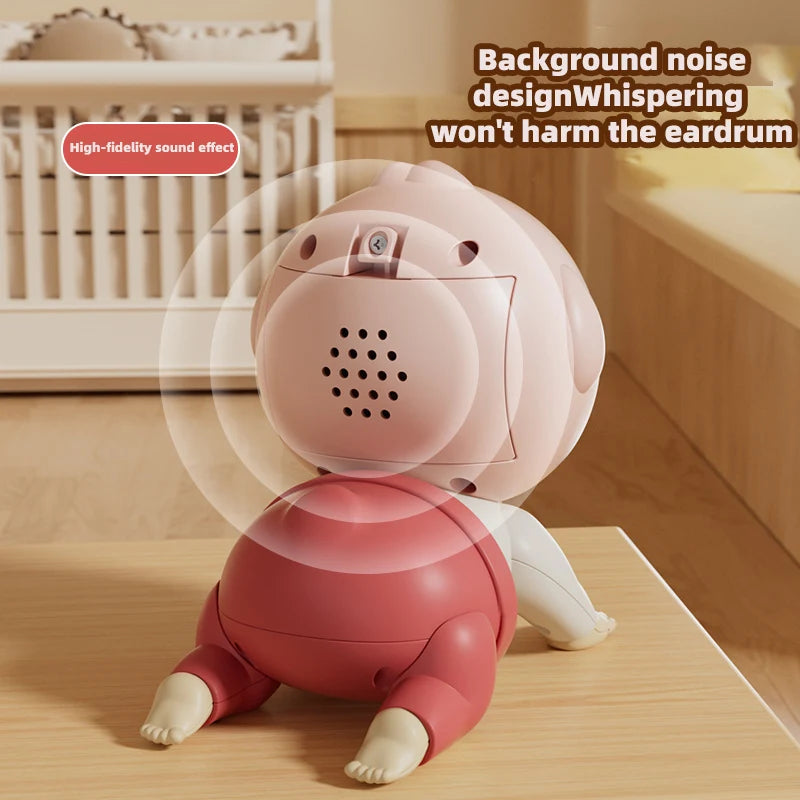 Crawling Doll Baby Toy with Music, ,Learning Crawling Guidance and Head up Train Children'S Vocal Toys and Baby Interactive Ing