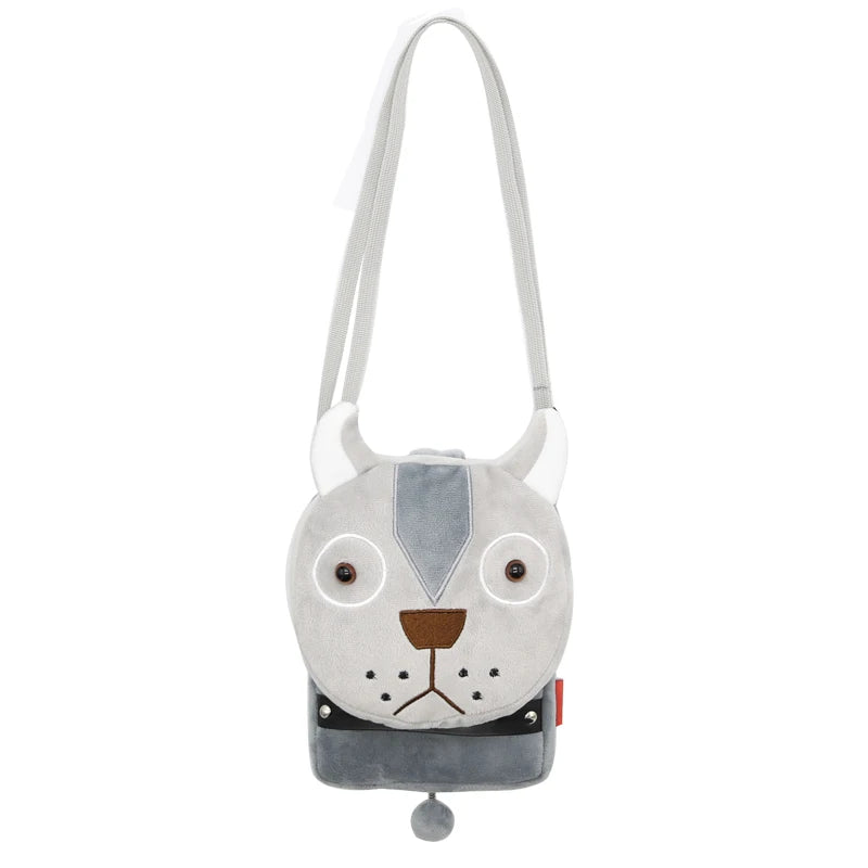 Cute Cartoon Animal Crossbody Bag Kids Casual Shoulder Bag Plush Mini Shoulder Bag