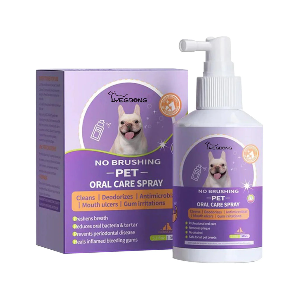 50Mlpet Oral Cleanse Spray Dogs Cats Teeth Clean Deodorant Prevent Calculus Remove Kitten Bad Breath Pet Supplies Freshen Breath
