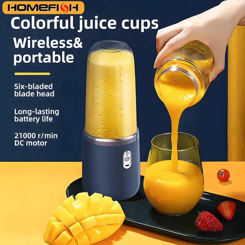 Juice Extractor Juice Cup Portable Rechargeable for  Home and Outdoor Multifunctional Juice Mixing