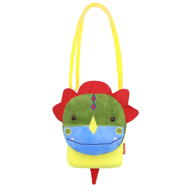 Cute Cartoon Animal Crossbody Bag Kids Casual Shoulder Bag Plush Mini Shoulder Bag