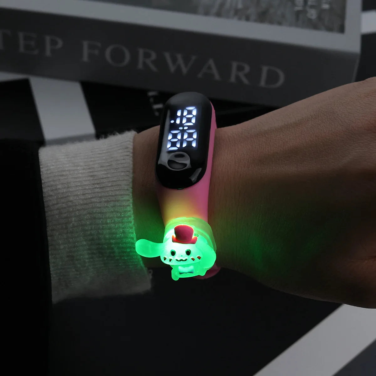 New Light Sanrio Hello Kitty Children Watches for Girls Electronic Bracelet Sports Touch LED Panda Doll Kids Watch Waterproof