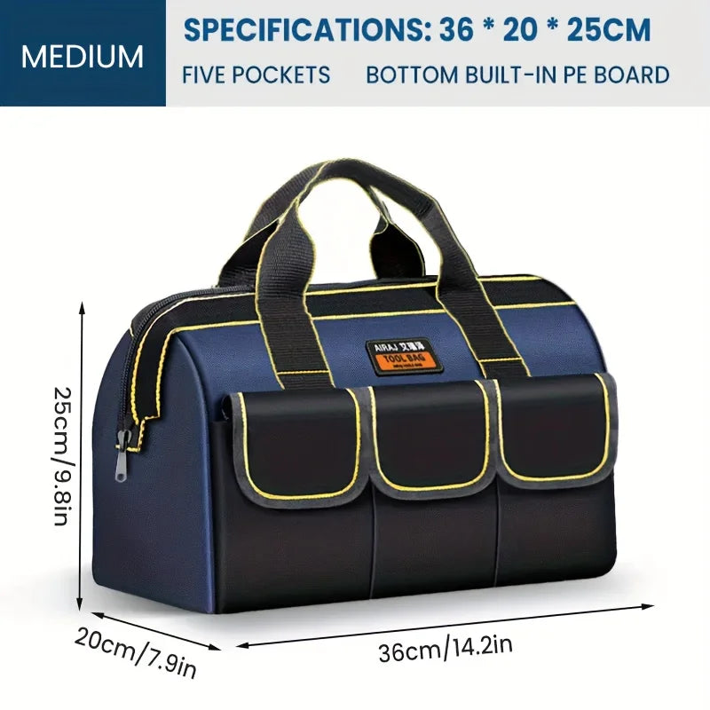 Multifunctional Tool Bags 1680D Oxford Cloth Electrician Bags Waterproof and Wear-Resistant High Capacity Storage Bags