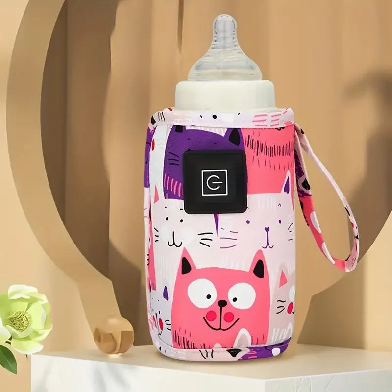 USB Milk Water Warmer, Travel Stroller Insulated Bag, Nursing Bottle Heater.