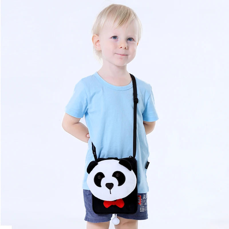 Cute Cartoon Animal Crossbody Bag Kids Casual Shoulder Bag Plush Mini Shoulder Bag