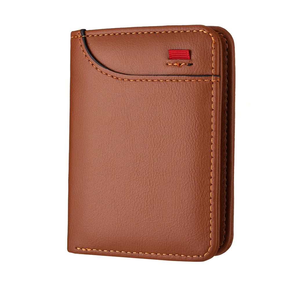 Men'S Wallet Vertical Multi Card Small Wallet 