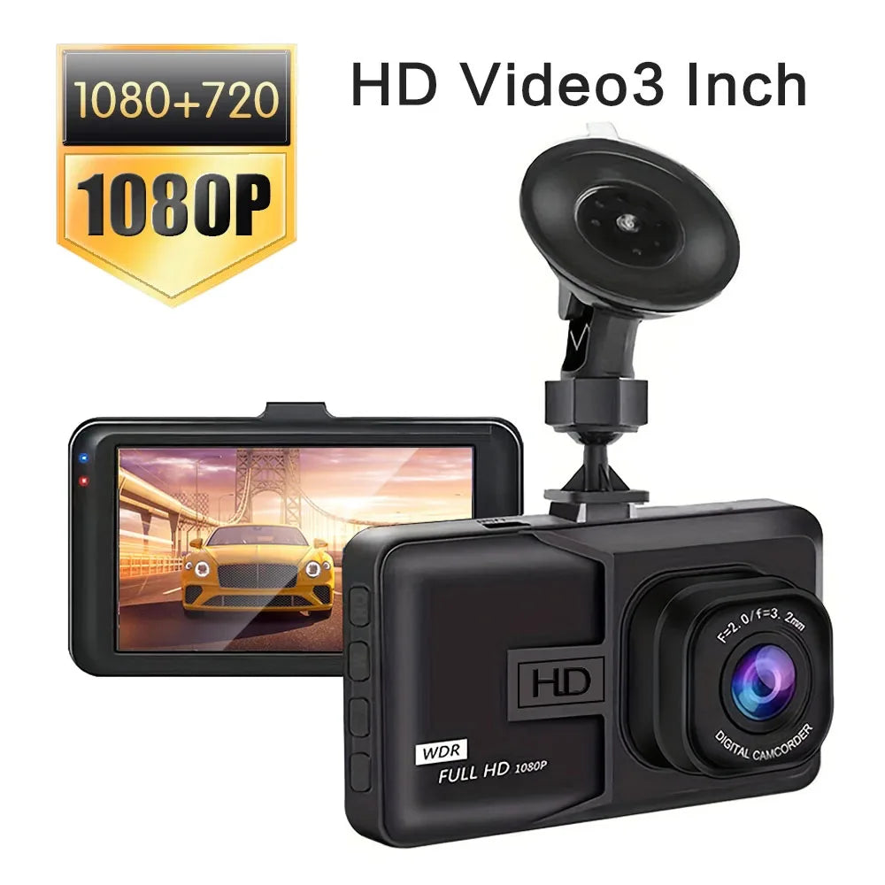 NEW 1080P HD Dash Camera Loop Recording Car Vehicle DVR Video Recorder Dashcam Night Vision 24H Parking Monitor G-Sensor