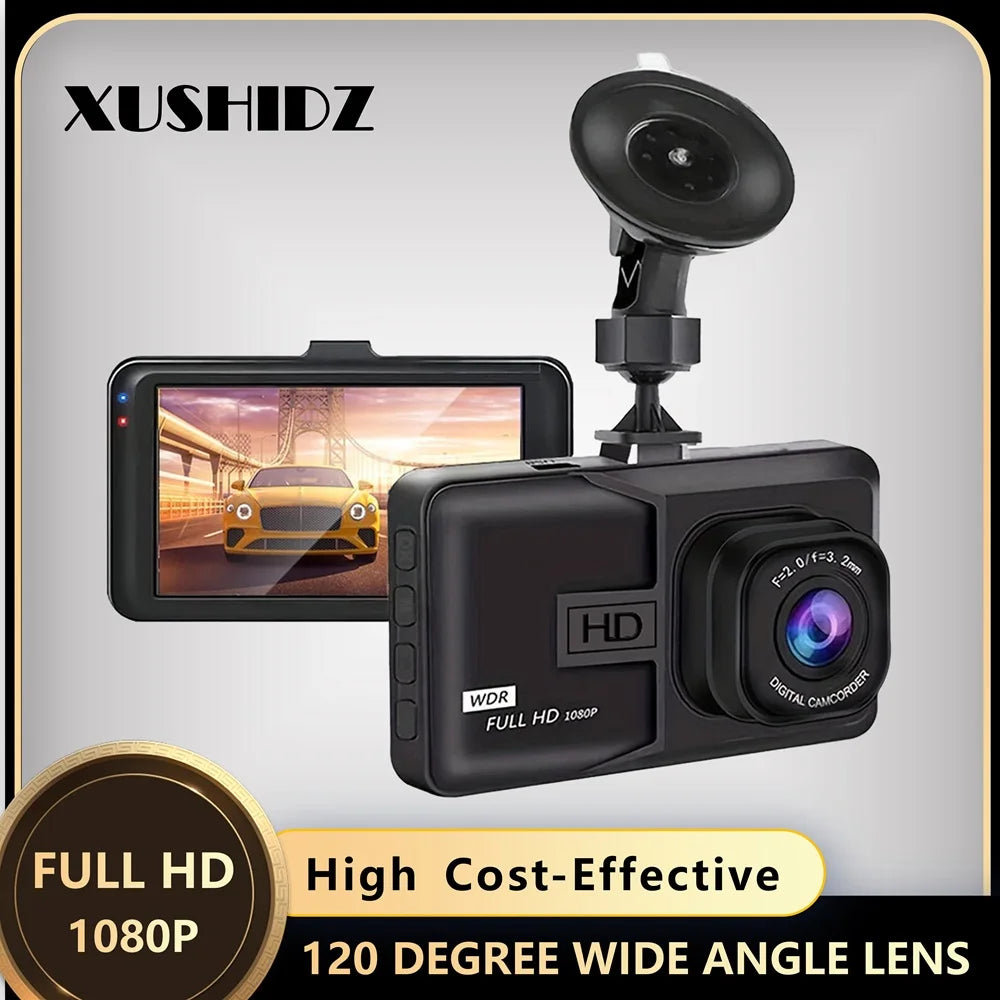 NEW 1080P HD Dash Camera Loop Recording Car Vehicle DVR Video Recorder Dashcam Night Vision 24H Parking Monitor G-Sensor