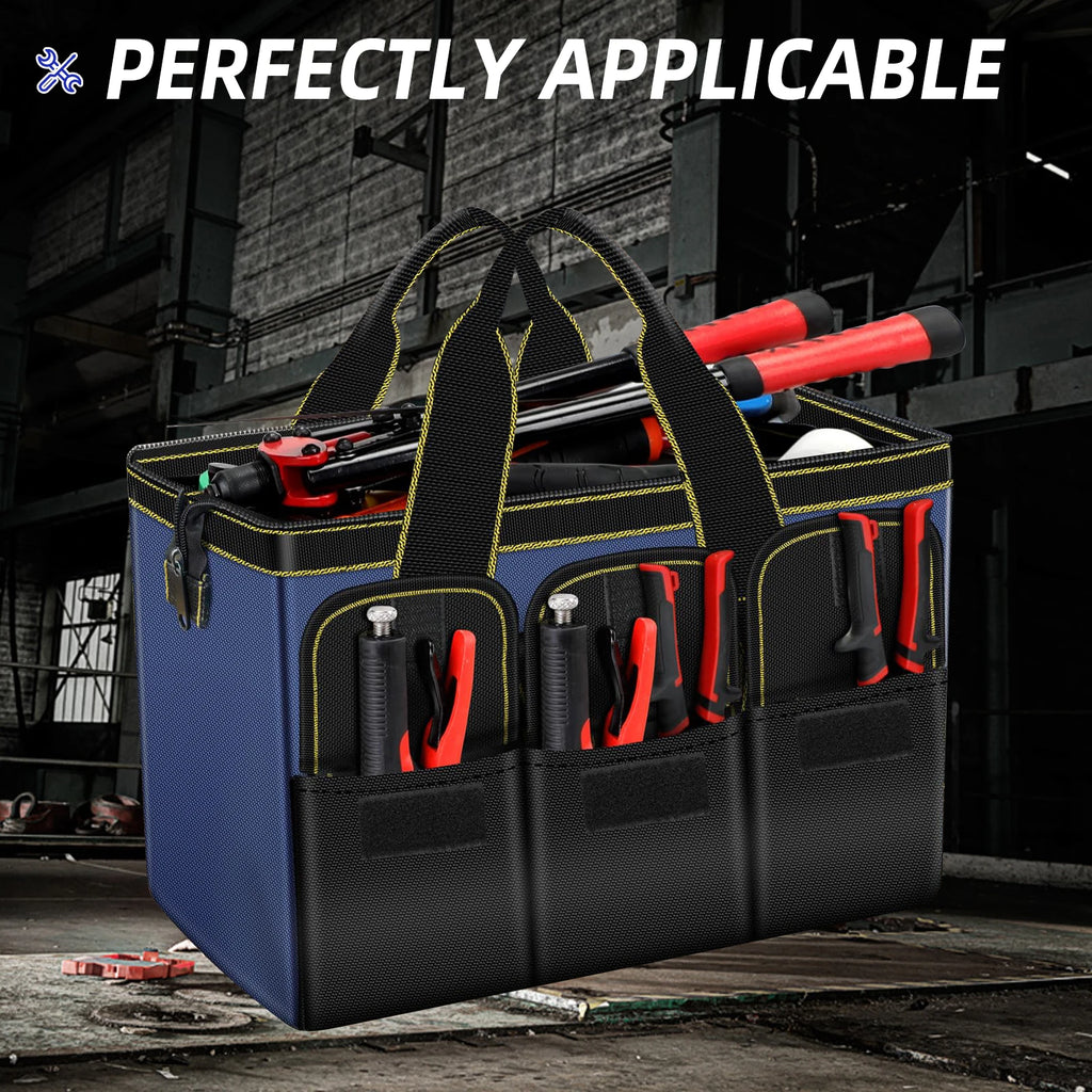 Multifunctional Tool Bags 1680D Oxford Cloth Electrician Bags Waterproof and Wear-Resistant High Capacity Storage Bags