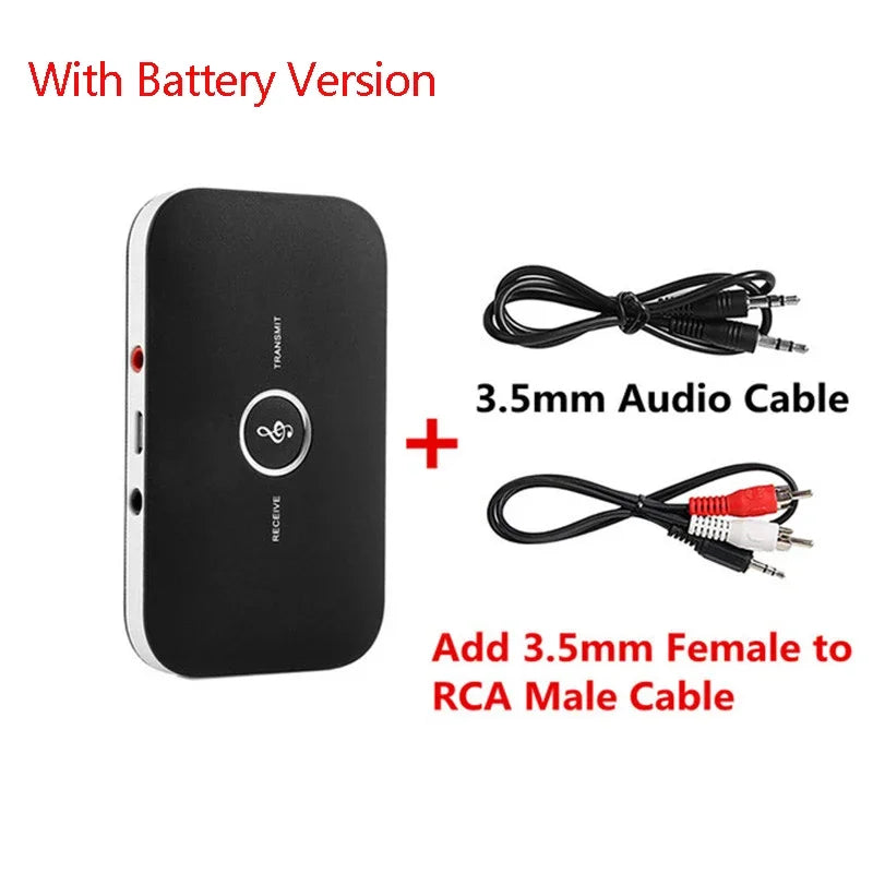 Bluetooth 5.0 Audio Transmitter Receiver RCA 3.5Mm AUX Jack USB Dongle Stereo Music Wireless Adapter for Car Kit PC TV Headphone