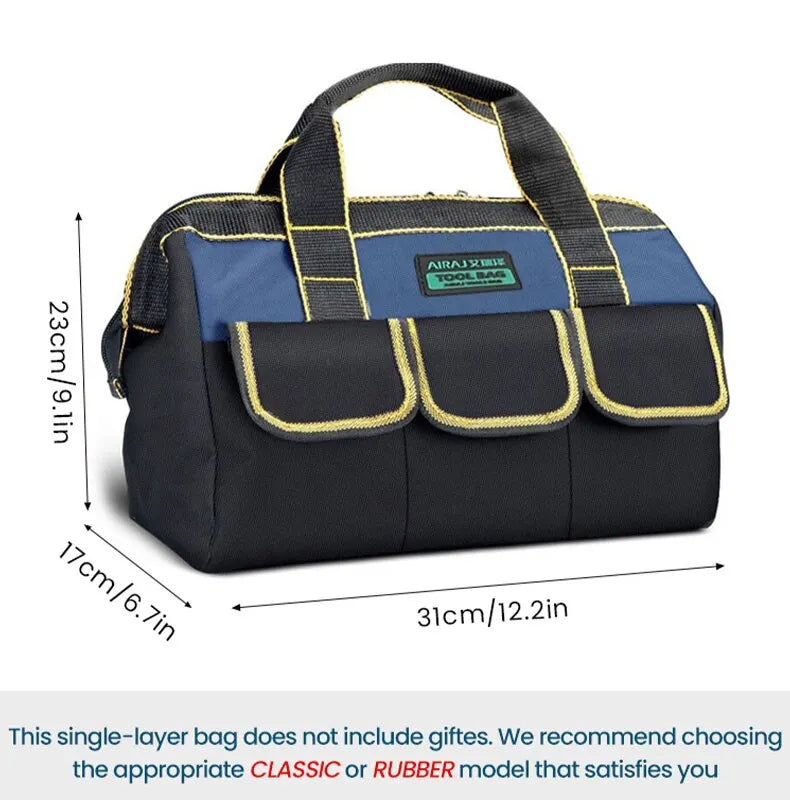 Multifunctional Tool Bags 1680D Oxford Cloth Electrician Bags Waterproof and Wear-Resistant High Capacity Storage Bags