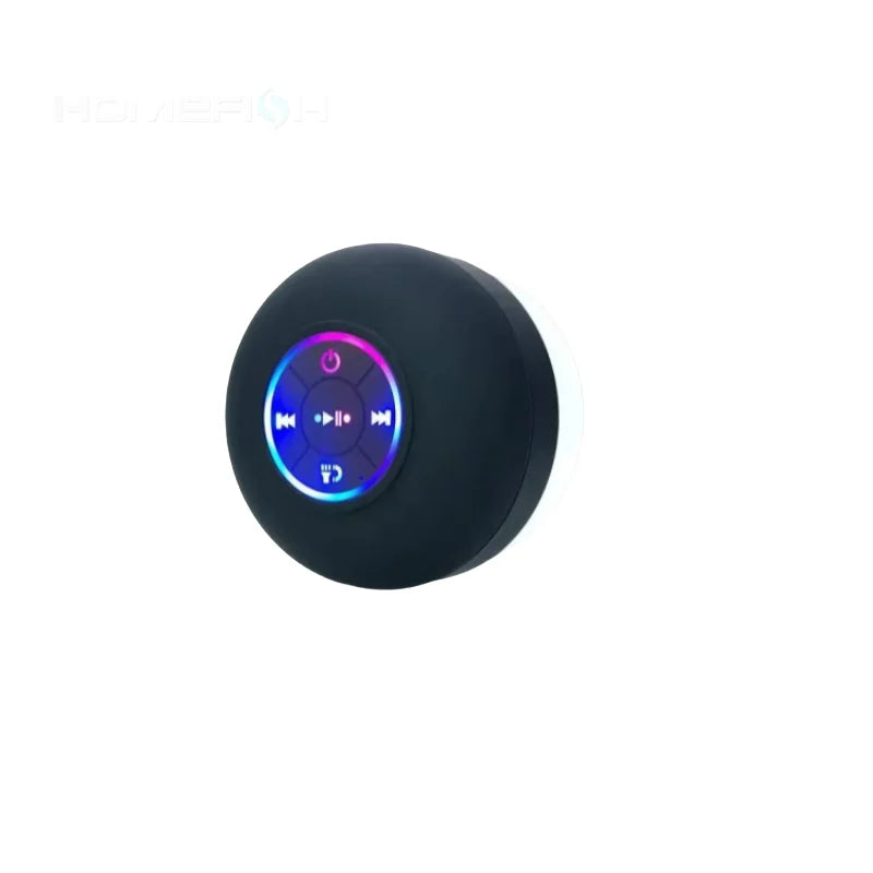 Waterproof Wireless LED Suction Cup Mini Bluetooth Speaker Portable Outdoor Sports Stereo Speakers