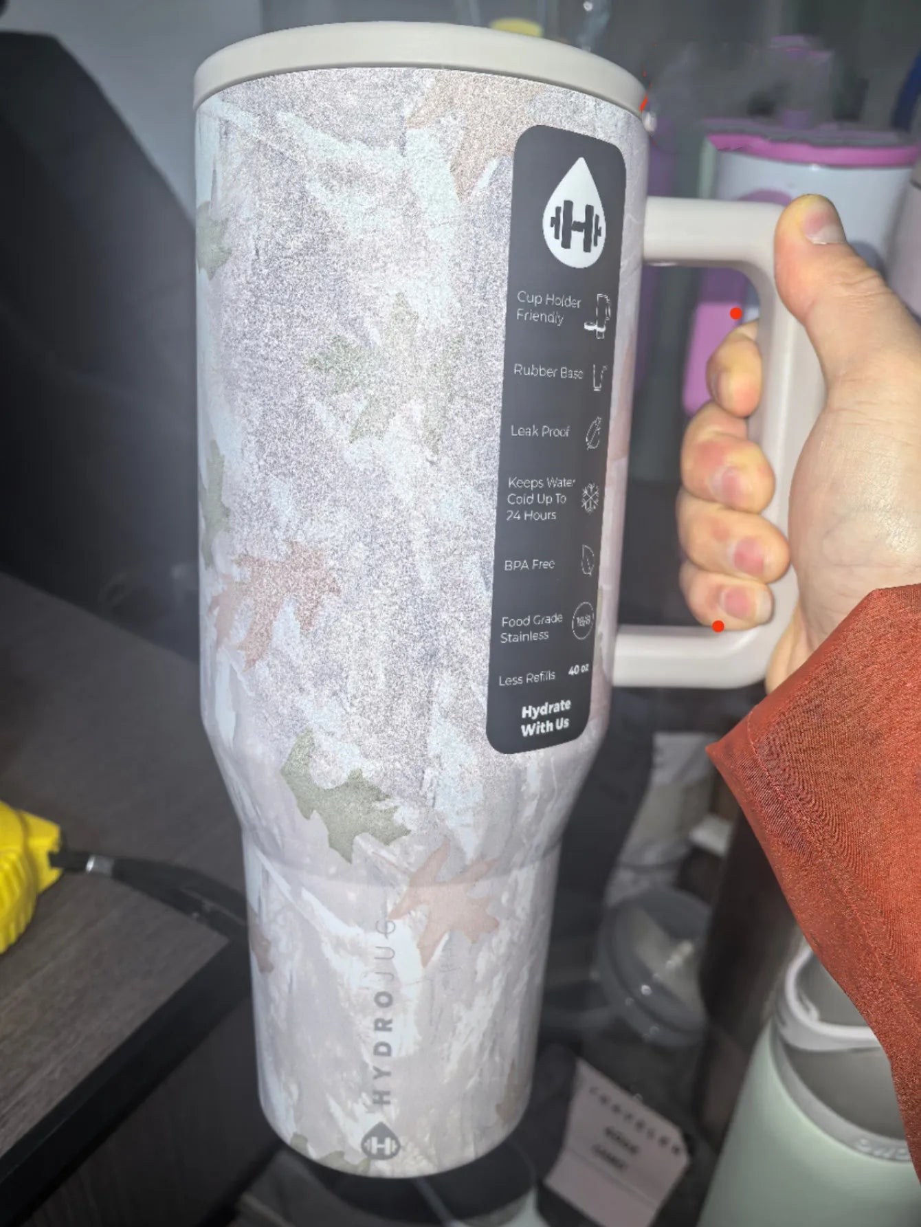 Tumbler 32OZ/40OZ Traveler Straw Lid Stainless Steel Vacuum Insulated Car Mug Double Wall Thermal Iced Travel