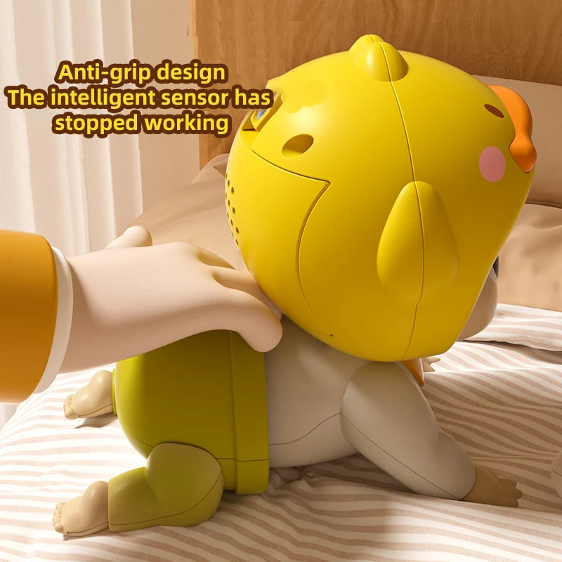 Crawling Doll Baby Toy with Music, ,Learning Crawling Guidance and Head up Train Children'S Vocal Toys and Baby Interactive Ing