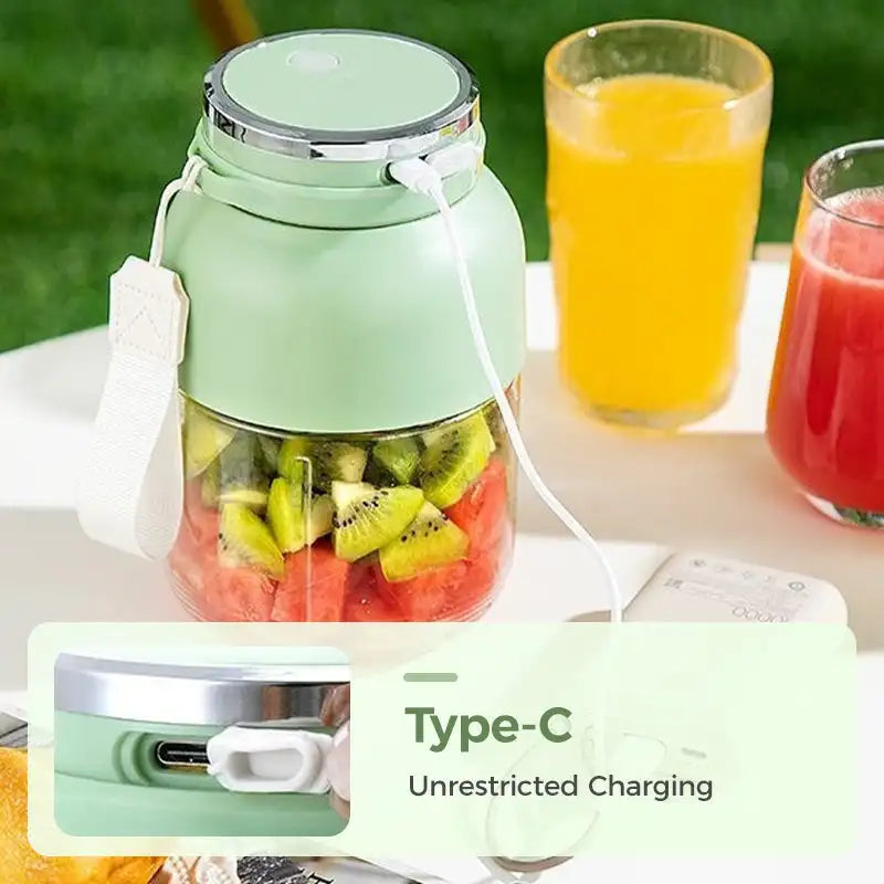 1300Ml Multifunctional Large-Capacity Wireless Portable Juicer Cup Orange Lemon Fruit Juicer Cup Household Juicer