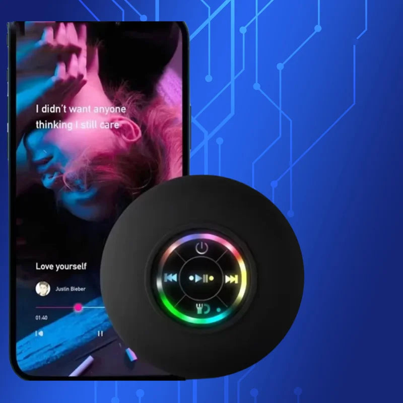 Waterproof Wireless LED Suction Cup Mini Bluetooth Speaker Portable Outdoor Sports Stereo Speakers