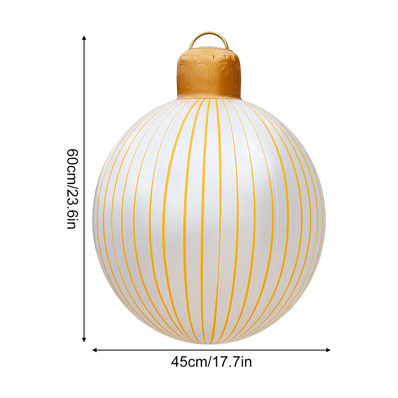 1PC Inflatable Christmas Balls Large PVC Christmas Hanging Ornaments Oversized Christmas Tree Balls Blow up Christmas Balls