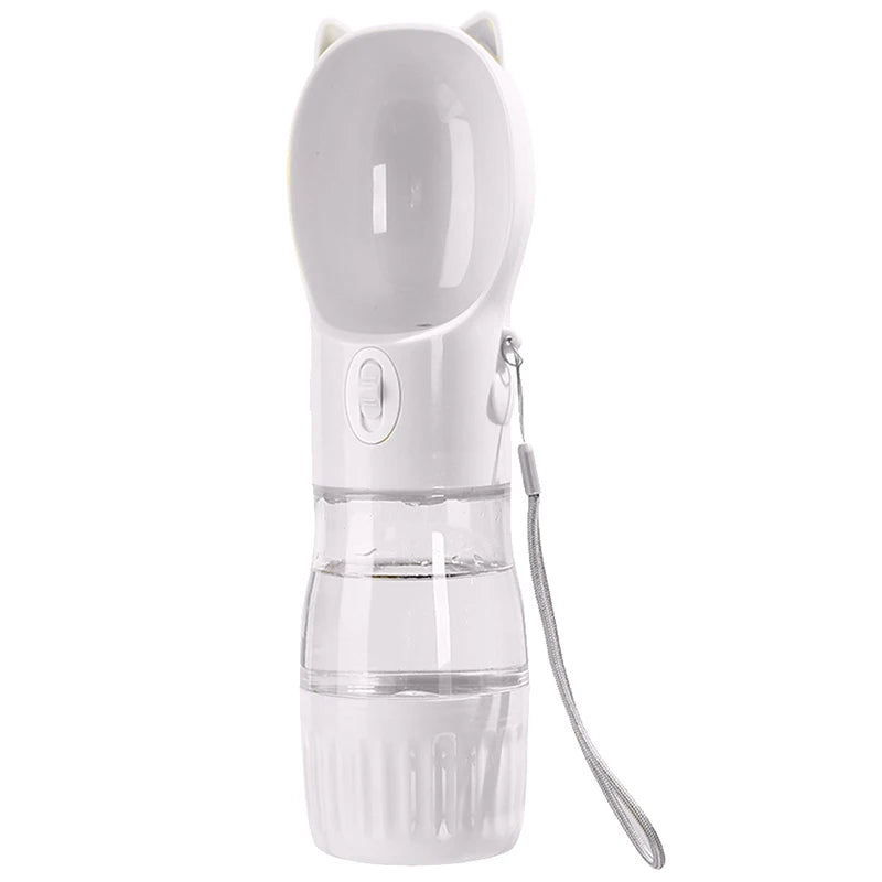 Pet Dog Water Bottle Food Feeder for Small Medium Dogs 2 in 1 Travel Puppy Cats Water Container Outdoor Yorkie Drinker Supplies