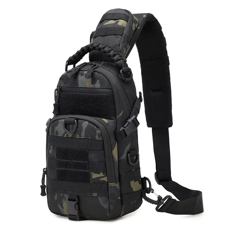 Camping Chest Bag Tactical Backpack for Men Sport Shoulder Outdoor Hiking Climbing Cycling Fishing Travel MOLLE Sling Fanny Pack