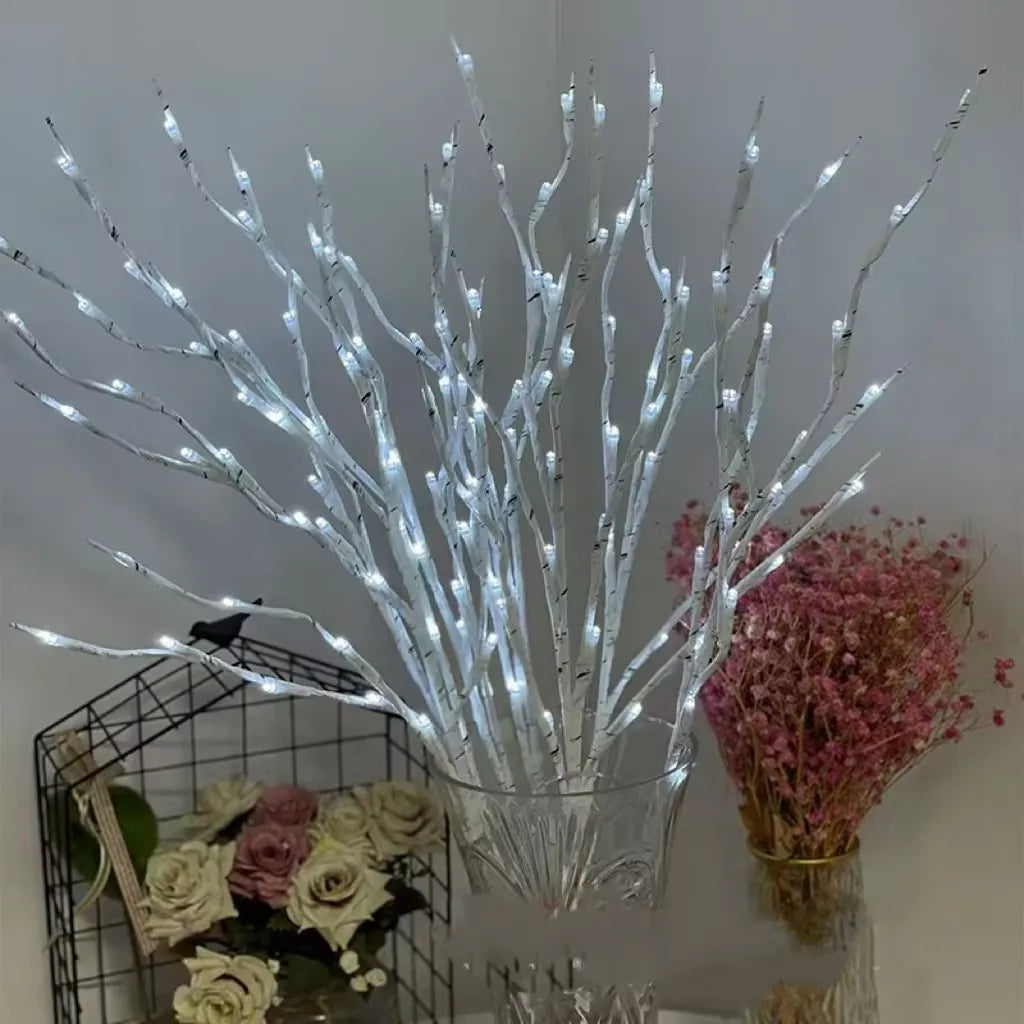 1 PC White Birch Branch Light LED Festive Lights Battery Operated for Christmas Party Wedding Decoration Twig Outdoor Lights