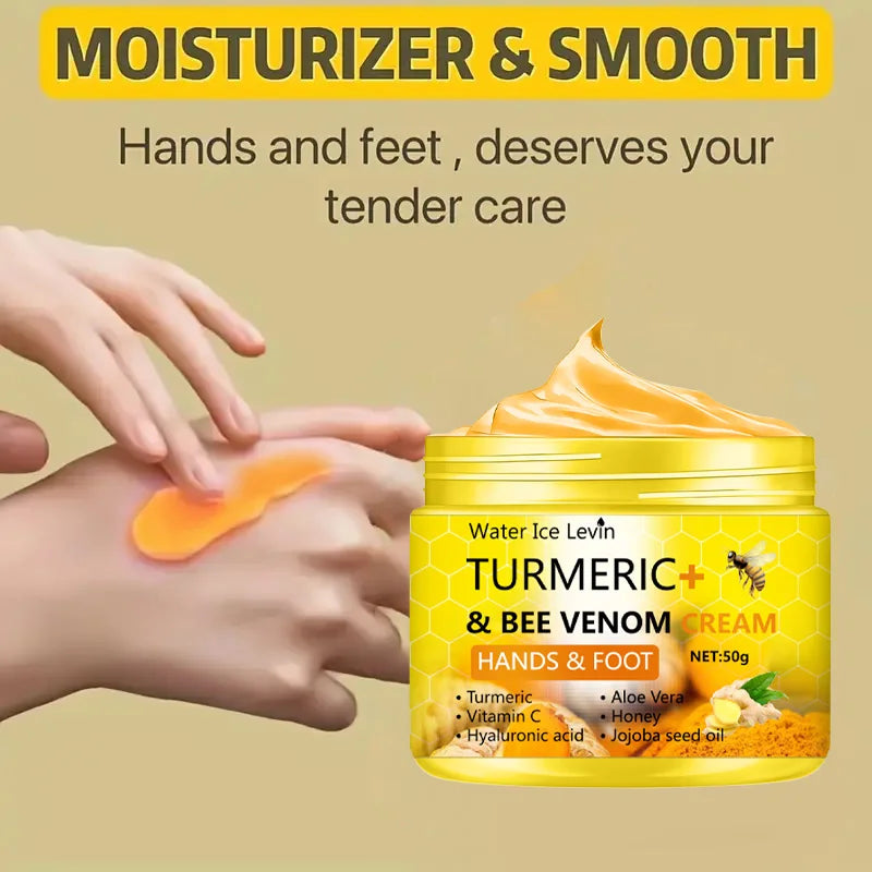 Turmeric Bee Venom Anti-Drying Crack Foot Cream Hand Cracked Skin Repair