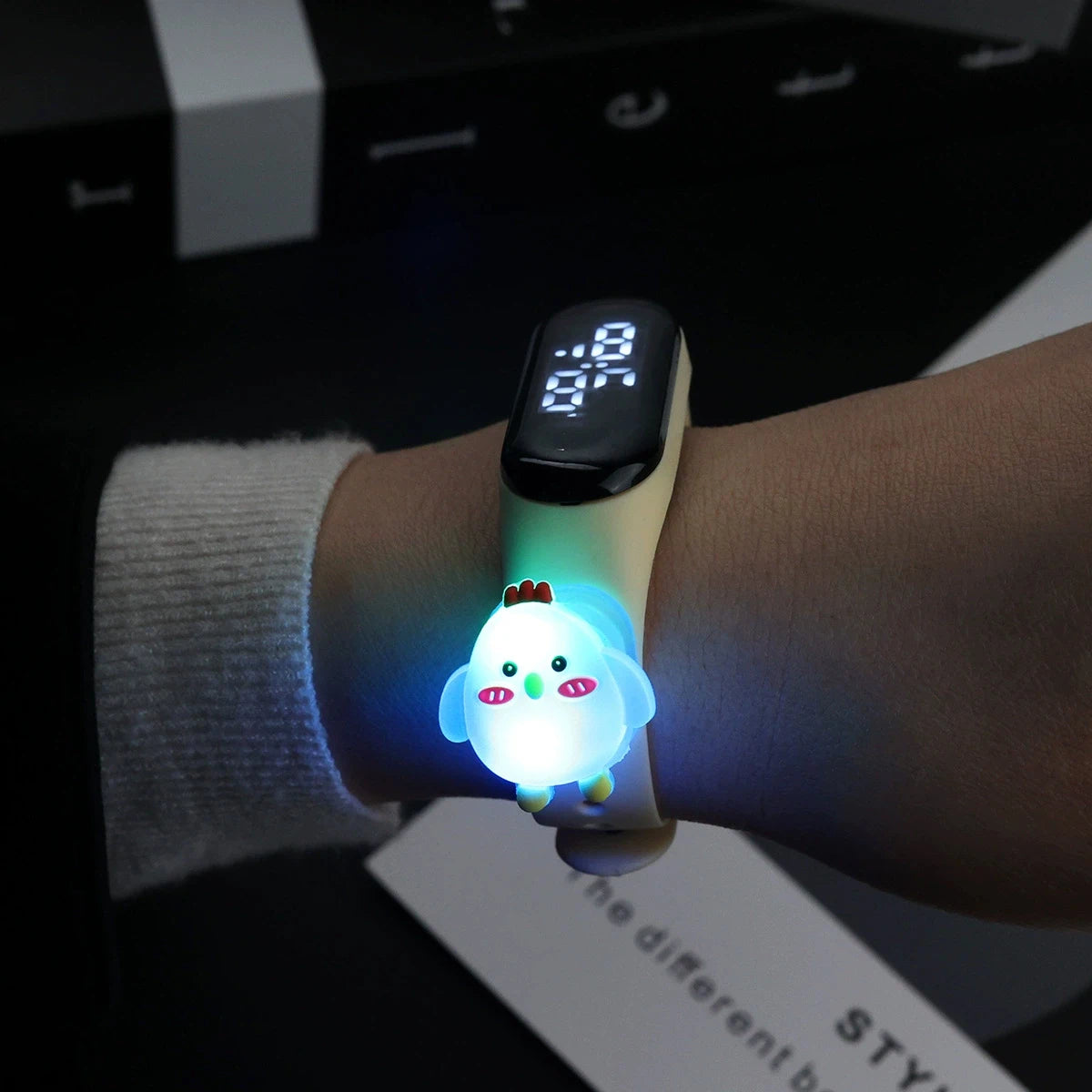 New Light Sanrio Hello Kitty Children Watches for Girls Electronic Bracelet Sports Touch LED Panda Doll Kids Watch Waterproof