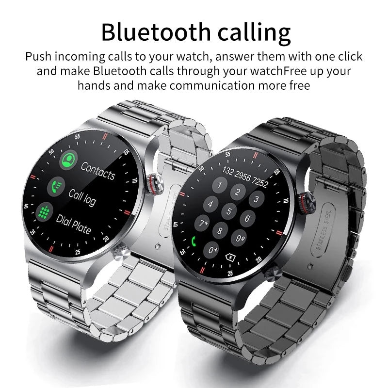 ECG+PPG Bluetooth Call Smart Watch 2023 Men AMOLED Full Touch Sports NFC Watches Men Smartwatch Waterproof for Android Ios