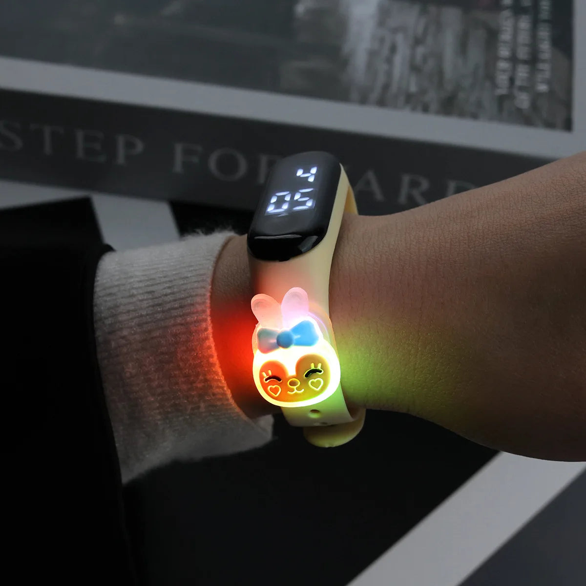 New Light Sanrio Hello Kitty Children Watches for Girls Electronic Bracelet Sports Touch LED Panda Doll Kids Watch Waterproof