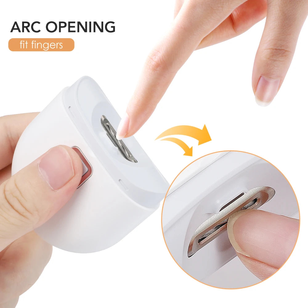 Electric Automatic Nail Clipper Manicure Nail Trimmer for Adult Baby Finger Toe Scissors Pedicure Thick Nails Cutter Sharpener