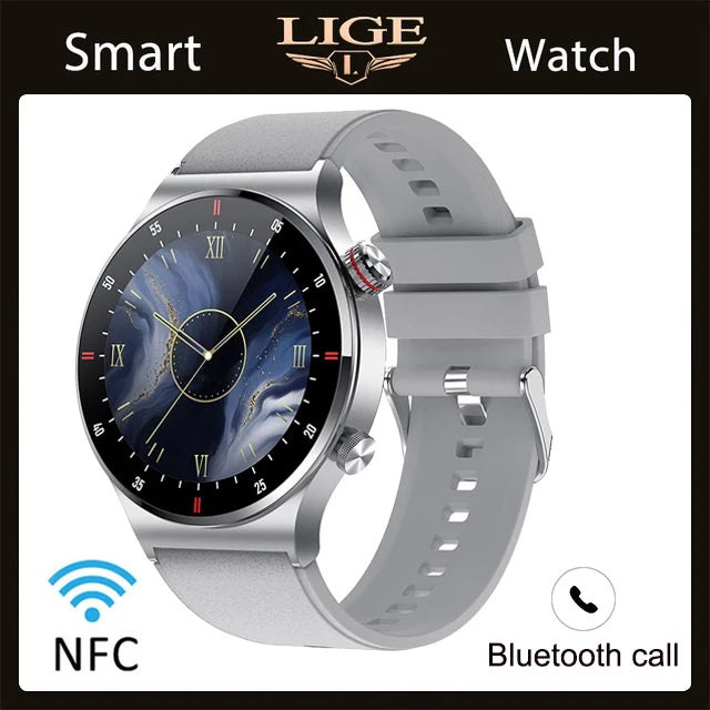 ECG+PPG Bluetooth Call Smart Watch 2023 Men AMOLED Full Touch Sports NFC Watches Men Smartwatch Waterproof for Android Ios