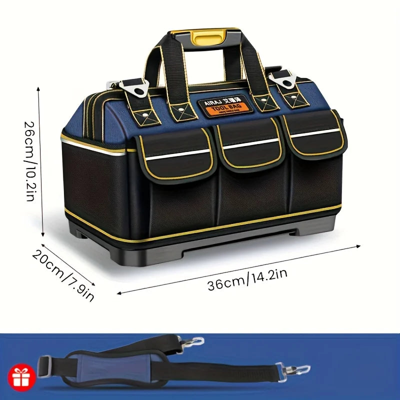 Multifunctional Tool Bags 1680D Oxford Cloth Electrician Bags Waterproof and Wear-Resistant High Capacity Storage Bags