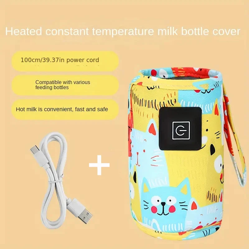 USB Milk Water Warmer, Travel Stroller Insulated Bag, Nursing Bottle Heater.