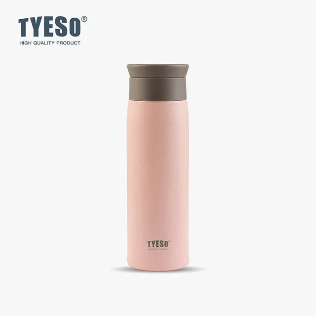 500ML  Stainless Steel Insulated Water Bottle Simple round Shoulder Travel Mug Portable Frosted Ins Style Design