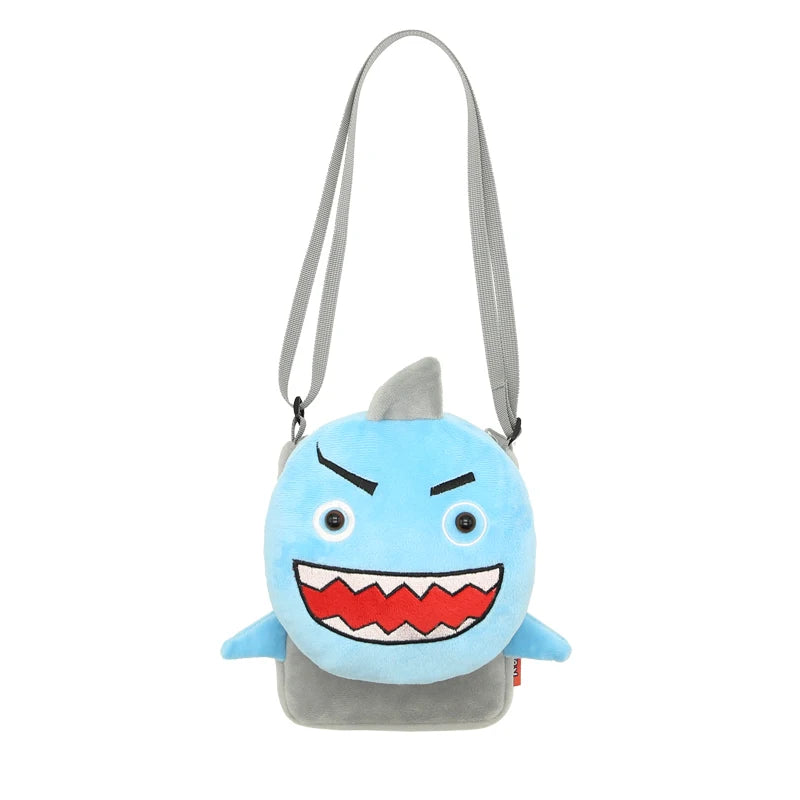 Cute Cartoon Animal Crossbody Bag Kids Casual Shoulder Bag Plush Mini Shoulder Bag