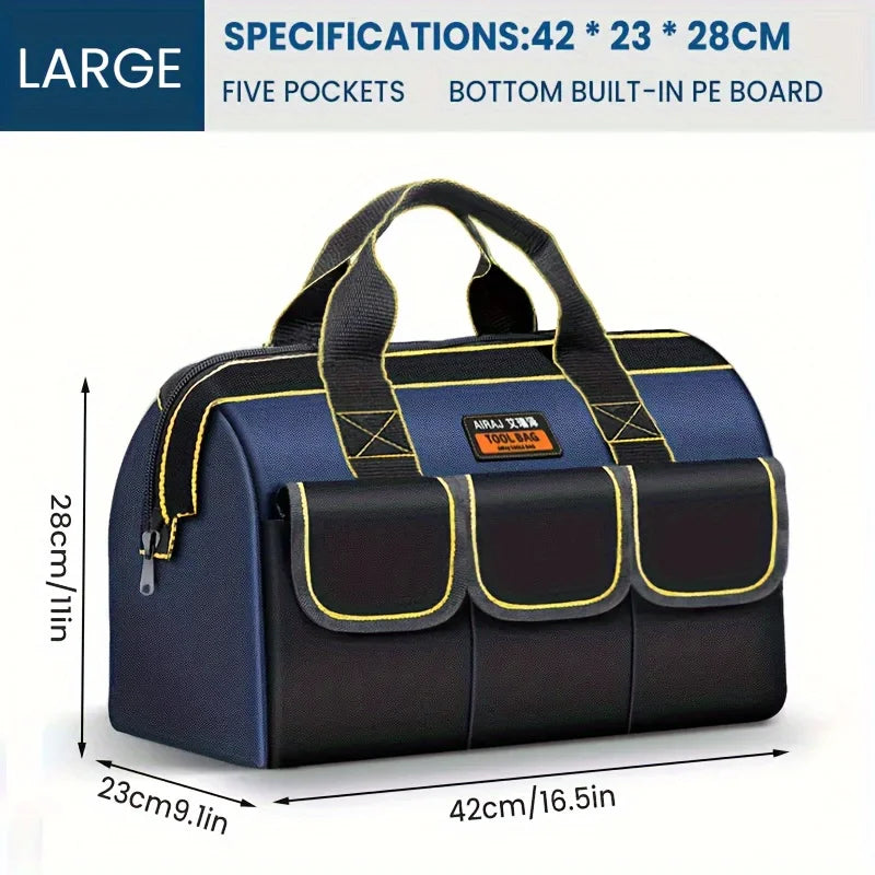 Multifunctional Tool Bags 1680D Oxford Cloth Electrician Bags Waterproof and Wear-Resistant High Capacity Storage Bags