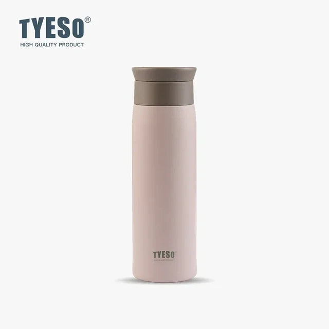 500ML  Stainless Steel Insulated Water Bottle Simple round Shoulder Travel Mug Portable Frosted Ins Style Design