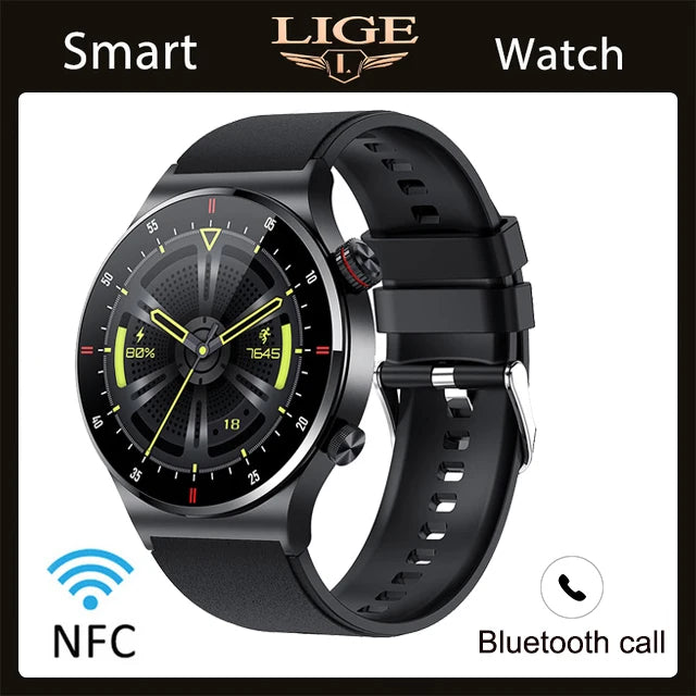 ECG+PPG Bluetooth Call Smart Watch 2023 Men AMOLED Full Touch Sports NFC Watches Men Smartwatch Waterproof for Android Ios