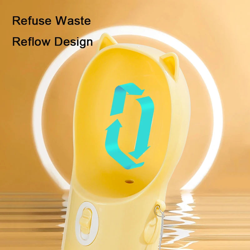 Pet Dog Water Bottle Food Feeder for Small Medium Dogs 2 in 1 Travel Puppy Cats Water Container Outdoor Yorkie Drinker Supplies