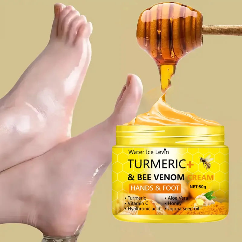 Turmeric Bee Venom Anti-Drying Crack Foot Cream Hand Cracked Skin Repair
