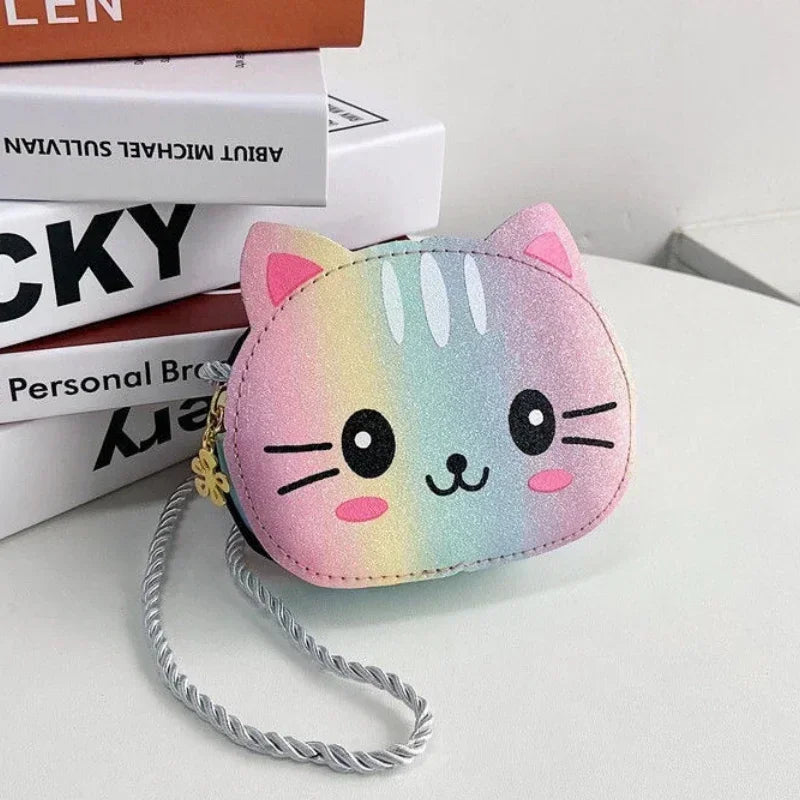 Cute Design Children'S Small Cat Shoulder Bags Lovely Baby Girls Coin Purse Boys Kids Crossbody Bag Handbag Princess Accessories