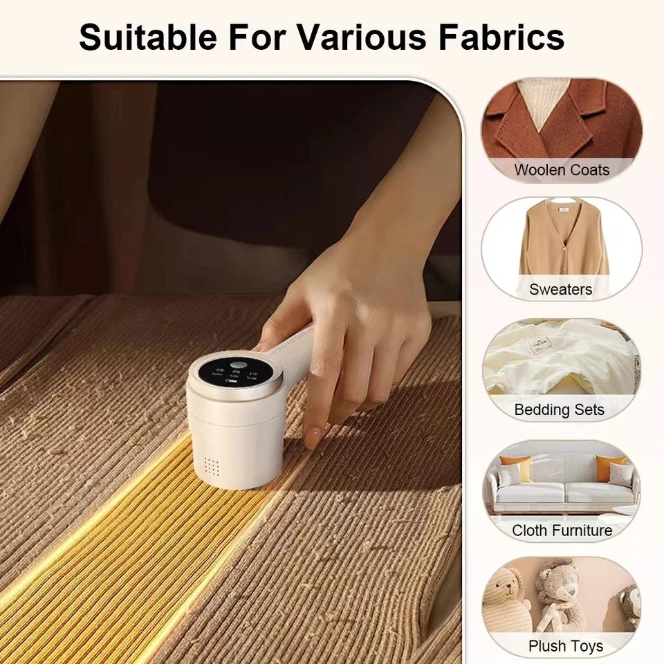 Rechargeable Lint Remover Electric Fabric Shaver for Clothes & Upholstery-Electric Lint Shaver